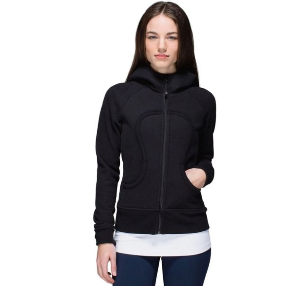 Women's Lululemon Black Scuba Hoodie Size 6 EUC - Picture 1 of 6